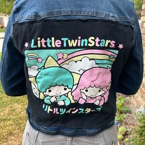Little Twin Stars Upcycled Jean Jacket Size Large L